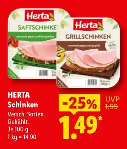 Lidl HERTA Schinken Angebot