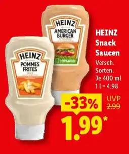 Lidl HEINZ Snack Saucen Angebot