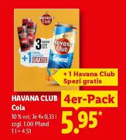Lidl HAVANA CLUB Cola Angebot