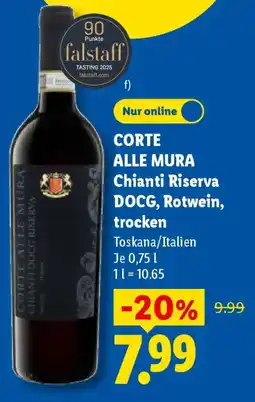 Lidl CORTE ALLE MURA Chianti Riserva DOCG, Rotwein, trocken Angebot