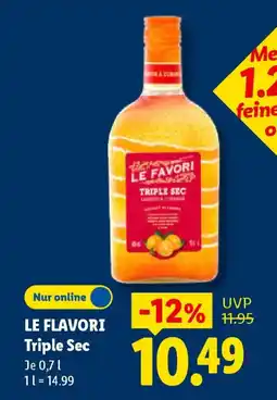 Lidl LE FLAVORI Triple TRIPLE SEC LA CONANGE Angebot