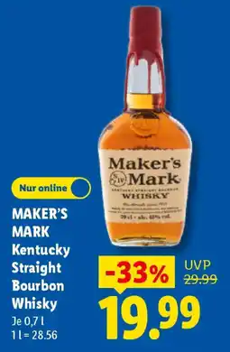Lidl MAKER'S MARK Kentucky Straight Bourbon Whisky Angebot