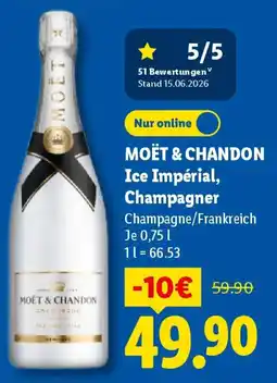 Lidl MOËT & CHANDON Ice Impérial, Champagner Angebot