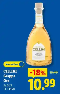 Lidl CELLINI Grappa Oro Angebot