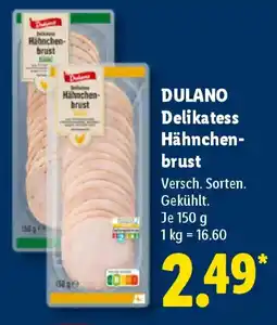 Lidl DULANO Delikatess Hähnchenbrust Angebot