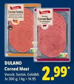 Lidl DULANO Corned Meat Angebot