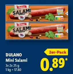 Lidl DULANO Mini Salami Angebot
