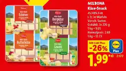 Lidl MILBONA Kase-Snack Angebot