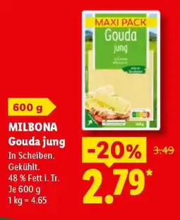 Lidl MILBONA Gouda jung Angebot