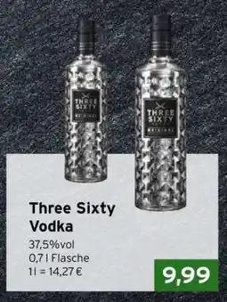 CAP Markt Three Sixty Vodka Angebot