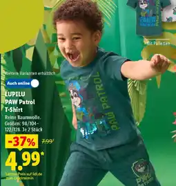 Lidl LUPILU PAW Patrol T-Shirt Angebot