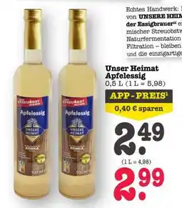 Scheck-in-Center Unser Heimat Apfelessig Angebot