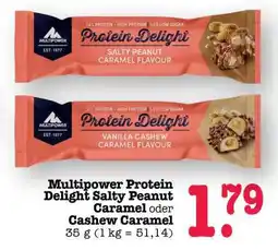 Scheck-in-Center Multipower Protein Delight Salty Peanut Caramel oder Cashew Caramel Angebot