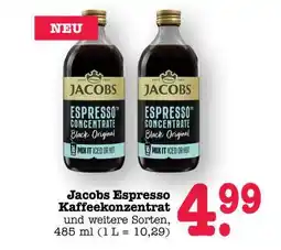 Scheck-in-Center Jacobs Espresso Kaffeekonzentrat Angebot