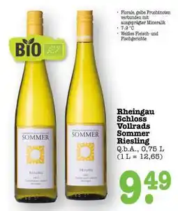 Scheck-in-Center Rheingau Schloss Vollrads Sommer Riesling Angebot