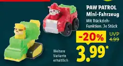 Lidl PAW PATROL Mini-Fahrzeug Angebot