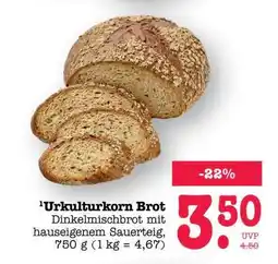 Scheck-in-Center Urkulturkorn Brot Angebot