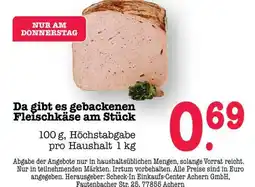 Scheck-in-Center Fleischkäse Angebot