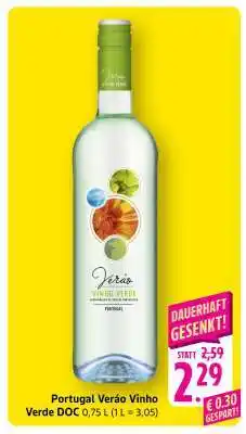 Scheck-in-Center Portugal Verão Vinho Verde DOC Angebot