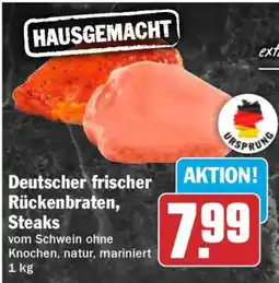 HIT Deutscher frischer Rückenbraten, Steaks Angebot