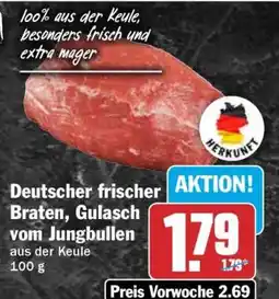 HIT Deutscher frischer Braten, Gulasch vom Jungbullen Angebot