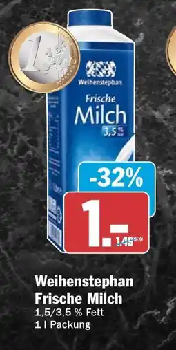 HIT Weihenstephan frische Milch Angebot