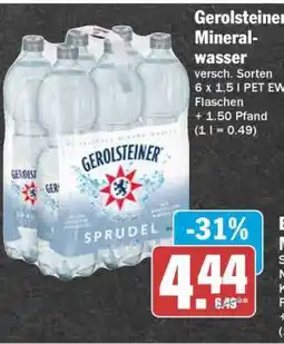 HIT Gerolsteiner Mineralwasser Angebot