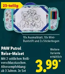 Lidl PAW Patrol Reise-Malset Angebot