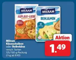 Combi Milram Käsescheiben oder Reibekäse Angebot