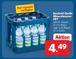 Combi Emsland Quelle Mineralwasser PET Angebot