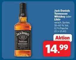 Combi Jack Daniels Tennessee Whiskey oder Likör Angebot