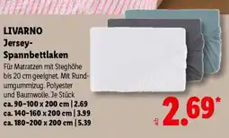 Lidl LIVARNO Jersey- Spannbettlaken Angebot