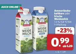 Combi Ammerländer haltbare oder frische Weidemilch Angebot