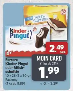 Combi Ferrero Kinder Pingui oder Milchschnitte Angebot
