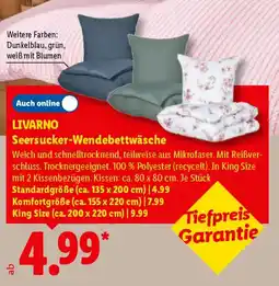 Lidl LIVARNO Seersucker-Wendebettwäsche Standardgröße Angebot