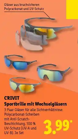 Lidl CRIVIT Sportbrille mit Wechselgläsern Angebot