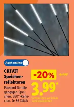 Lidl CRIVIT Speichenreflektoren Angebot
