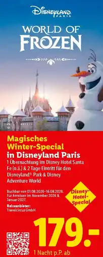 Lidl Magisches Winter-Special in Disneyland Paris Angebot