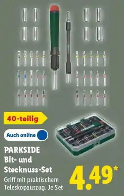 Lidl PARKSIDE Bit- und Stecknuss-Set Angebot