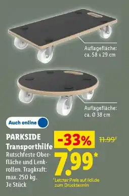Lidl PARKSIDE Transporthilfe Angebot