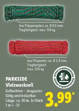 Lidl PARKSIDE Vielzweckseil Angebot