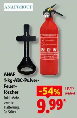 Lidl ANAF ABC-Pulver- Feuerlöscher Angebot