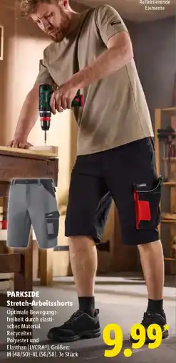 Lidl PARKSIDE Stretch-Arbeitsshorts Angebot