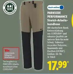 Lidl PARKSIDE PERFORMANCE Stretch-Arbeitsbundhose Angebot