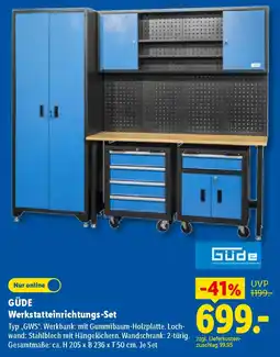 Lidl GÜDE Werkstatteinrichtungs-Set Angebot