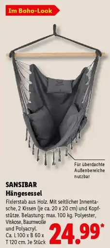 Lidl SANSIBAR Hängesessel Angebot