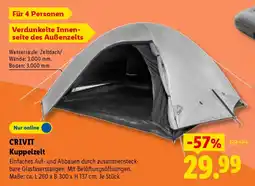 Lidl CRIVIT Kuppelzelt Angebot