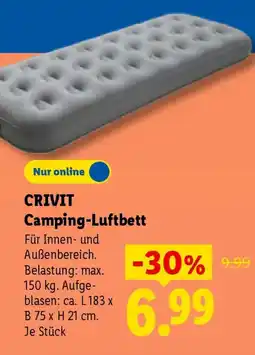 Lidl CRIVIT Camping-Luftbett Angebot