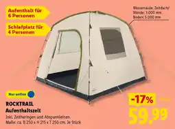 Lidl ROCKTRAIL Aufenthaltszelt Angebot