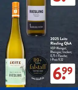 Aldi Süd 2025 Leitz Riesling QbA Angebot